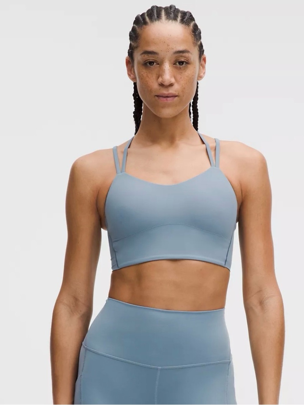 lululemon athletica Light Blue Double-Strap Sports Bra